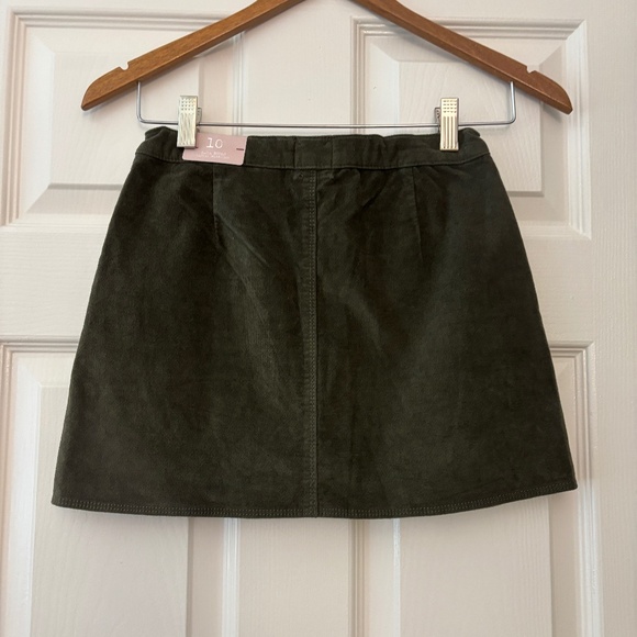 Zara Girls Mini Skirt - Olive/Army Green Size 10 - Picture 4 of 10